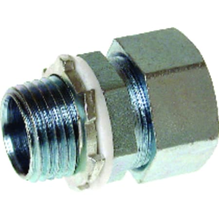 Raco Conduit Fitting Grounding Connector, 3/8 in, Liquid-Tight, Steel, Electro Zinc Plated 3401-8
